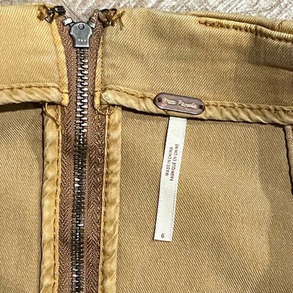 Free People Modern Femme Denim Mini Boho Skirt - Picture 4 of 7